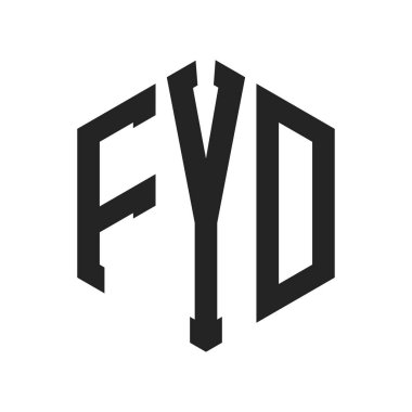 FYD Logo Tasarımı. Altıgen şekil kullanan ilk Harf FYD Monogram Logosu