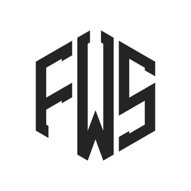 FWS Logo Tasarımı. Altıgen şekil kullanan ilk Harf FWS Monogram Logosu