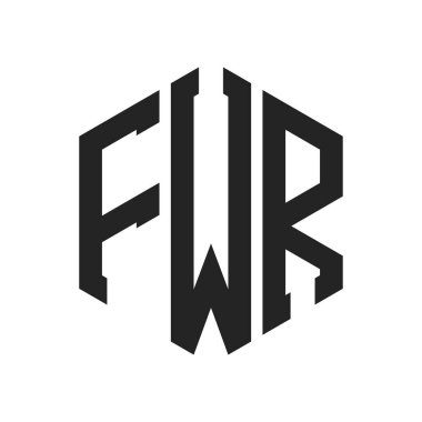 FWR Logo Tasarımı. Altıgen şekil kullanan ilk Harf FWR Monogram Logosu