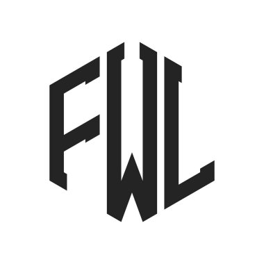 FWL Logo Tasarımı. Altıgen şekil kullanan ilk Harf FWL Monogram Logosu