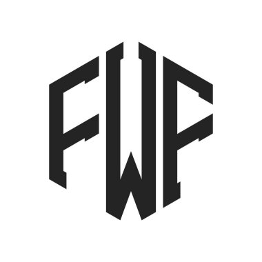 FWF Logo Tasarımı. Altıgen şekil kullanan ilk Harf FWF Monogram Logosu