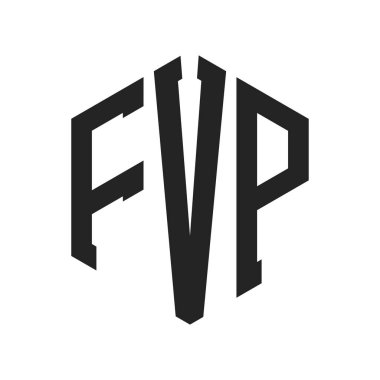 FVP Logo Tasarımı. Altıgen şekil kullanan ilk Harf FVP Monogram Logosu