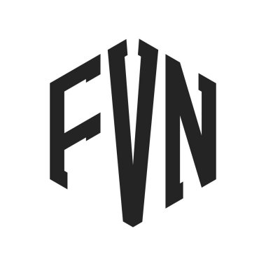 FVN Logo Tasarımı. Altıgen şekil kullanan ilk Harf FVN Monogram Logosu