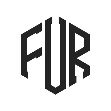 FUR Logo Tasarımı. Altıgen şekil kullanan ilk Harf FUR Monogram Logosu