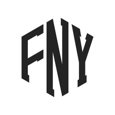 FNY Logo Tasarımı. Altıgen şekil kullanan ilk Harf FNY Monogram Logosu