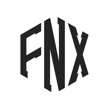 FNX Logo Tasarımı. Altıgen şekil kullanan ilk Harf FNX Monogram Logosu