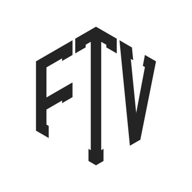 FTV Logo Tasarımı. Altıgen şekil kullanan ilk Harf FTV Monogram Logosu