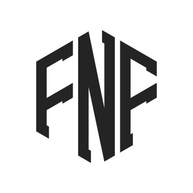 FNF Logo Tasarımı. Altıgen şekil kullanan ilk Harf FNF Monogram Logosu