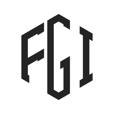 FGI Logo Tasarımı. Altıgen şekil kullanan ilk Harf FGI Monogram Logosu