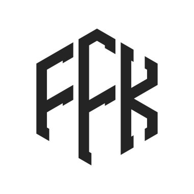FFK Logo Tasarımı. Altıgen şekil kullanan ilk Harf FFK Monogram Logosu