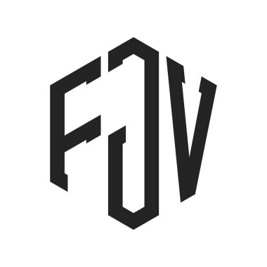 FJV Logo Tasarımı. Hexagon şeklini kullanan ilk Harf FJV Monogram Logosu