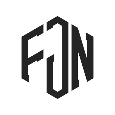 FJN Logo Tasarımı. Altıgen şekil kullanan ilk Harf FJN Monogram Logosu