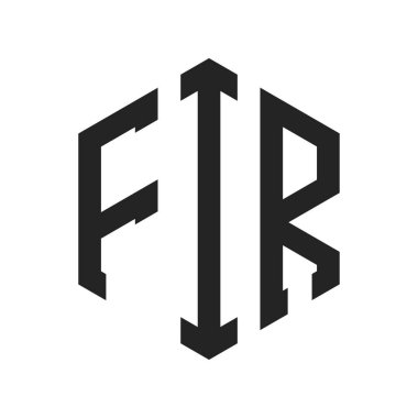 FIR Logo Tasarımı. Altıgen şekilli ilk Harf FIR Monogram Logosu