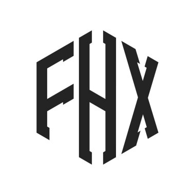 FHX Logo Tasarımı. Altıgen şekil kullanan ilk Harf FHX Monogram Logosu