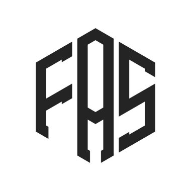 FAS Logo Tasarımı. Altıgen şekilli ilk Harf FAS Monogram Logosu