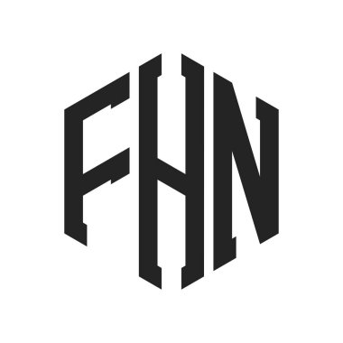 FHN Logo Tasarımı. Altıgen şekil kullanan ilk Harf FHN Monogram Logosu