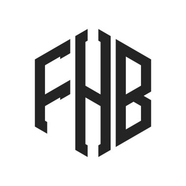 FHB Logo Tasarımı. Altıgen şekil kullanan ilk Harf FHB Monogram Logosu