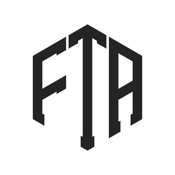stock vector FTA Logo Design. Initial Letter FTA Monogram Logo using Hexagon shape