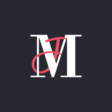 MJ harfi logosu. Mükemmel Harmanlanmış Baş harfleri MJ Harf Logo Tasarımı
