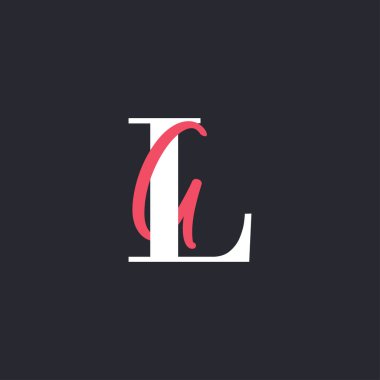 LG logosu. Mükemmel Harmanlanmış Baş harfler LG Harf Logosu Tasarımı