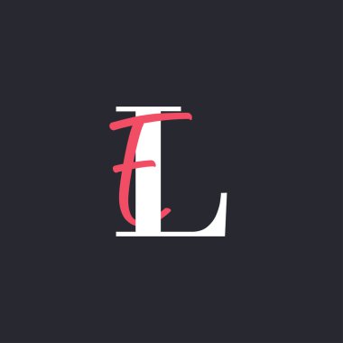 LE harfi logosu. Mükemmel Harflendirilmiş Baş harfleri LE Harf Logosu Tasarımı