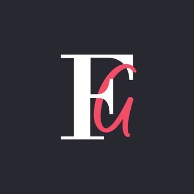 FG logosu. Mükemmel Harmanlanmış Baş harfleri FG Harf Logosu Tasarımı