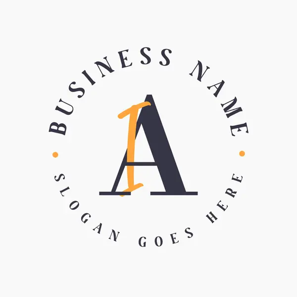 Kurumsal Markalaşma için Zarif Harf Yapay Zeka Baş Logosu. Moda ve Güzellik Markaları için Al Lettermark Logosu