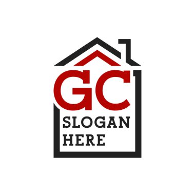 Çatıya çıkmak için GC 'nin ilk logosu. Harf GC Gayrimenkul Logosu