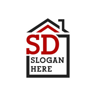 Çatıda SD logosu var. SD Harfi Emlak Logosu