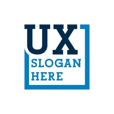 En Küçük Baş harfler Logo Harfleri U ve X. UX Baş harfleri, UX Harf Logosu