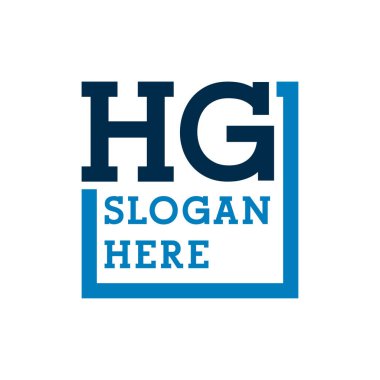 En Küçük Baş harfler Logo harfleri H ve G. HG Baş harfleri, HG Harf Logosu