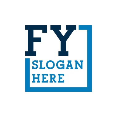 Asgari Baş harfleri Logo F ve Y. FY Baş harfleri, FY Harf Logosu