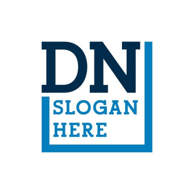 En Küçük Baş harfler Logo Harfleri D ve N. DN Baş harfleri, DN Harf Logosu
