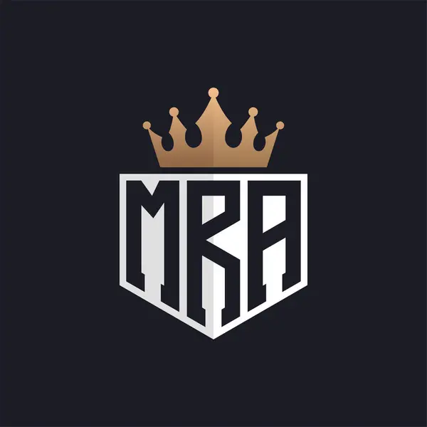 stock vector Luxury MRA Logo with Crown. Elegant Initials MRA Letter Logo for Exclusive Brands. Letter MRA Monogram for High-End Businesses