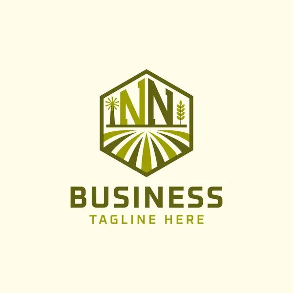NN Farm Logo Tasarımı the Modern NN Tarım Logosu Çevre dostu Sürdürülebilir İşler için