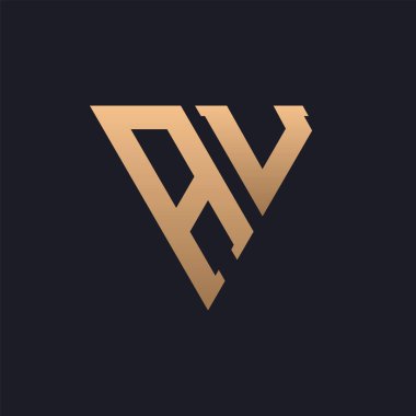 AU Logo Tasarımı. Modern, Minimal, Zarif ve Lüks AU Logosu. Parlak Üçgen Monogram Marka Şirket Kimliği için AU Logo Tasarımı.