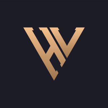 HL Logo Tasarımı. Modern, Minimal, Zarif ve Lüks HL logosu. Marka Şirket Kimliği için Parlak Üçgen Monogram Harf Logosu Tasarımı.