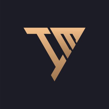IM Logo Tasarımı. Modern, Asgari, Zarif ve Lüks IM Logosu. Marka Şirket Kimliği için Pürüzsüz Üçgen Monogram Mektup Logosu Tasarımı.