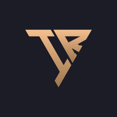 IR Logo Tasarımı. Modern, Minimal, Zarif ve Lüks IR logosu. Şık Üçgen Monogram Marka Şirket Kimliği için Kızılötesi Logo Tasarımı.