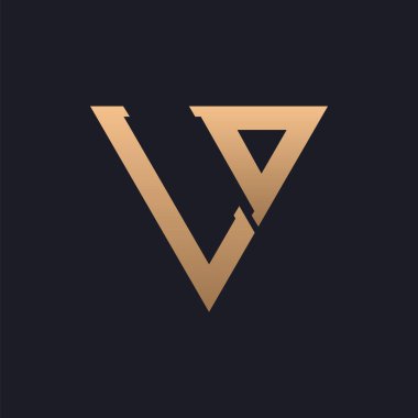 LD Logo Tasarımı. Modern, Asgari, Zarif ve Lüks LD Logosu. Pürüzsüz Üçgen Monogram Marka İş Kimliği için LD Logo Tasarımı.