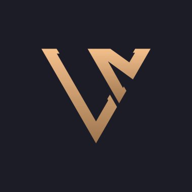 LN Logo Tasarımı. Modern, Minimal, Zarif ve Lüks LN Logosu. Marka İşletme Kimliği için LN Logo Tasarımı Zarfı.