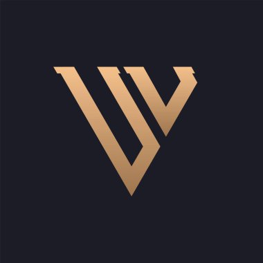 UU Logo Tasarımı. Modern, Minimal, Zarif ve Lüks UU Logosu. Parlak Üçgen Monogram Marka Şirket Kimliği için UU Logo Tasarımı.