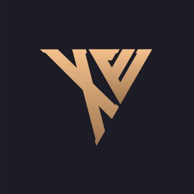 XE Logo Tasarımı. Modern, Minimal, Zarif ve Lüks XE Logosu. Renkli Üçgen Monogram Marka İş Kimliği için XE Logo Tasarımı.