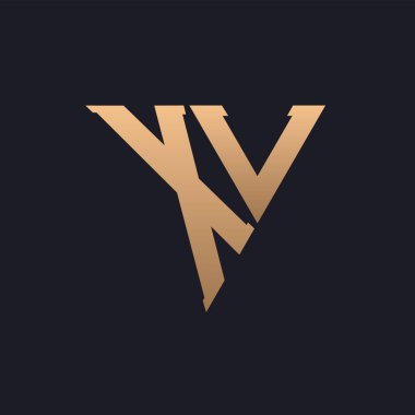 XL Logo Tasarımı. Modern, Minimal, Zarif ve Lüks XL Logo. Renkli Üçgen Monogram Marka İş Kimliği için XL Logo Tasarımı.