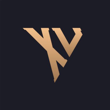 XU Logo Tasarımı. Modern, Minimal, Zarif ve Lüks XU Logosu. Zarif Üçgen Monogram Marka Şirket Kimliği için XU Logo Tasarımı.