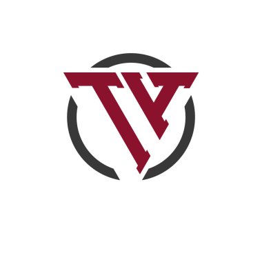 Kalın Üçgen Tasarımlı, Dairesel Arkaplanlı TH Monogram Logosu. Profesyonel TH Harfi Logosu Modern İşletme Markalaşması ve Şık Amblem Konsepti için Mükemmel