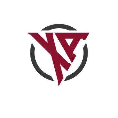 Kalın Üçgen Tasarımlı Dairesel Arkaplan XA Monogram Logosu. Profesyonel XA Harf Logosu Modern İşletme Markası ve Şık Amblem Konsepti için Mükemmel