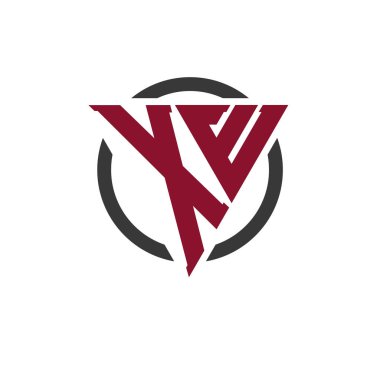 Kalın Üçgen Tasarımlı Dairesel Arkaplan XE Monogram Logosu. Profesyonel XE Harf Logosu Modern İşletme Markalaşması ve Şık Amblem Konsepti için Mükemmel