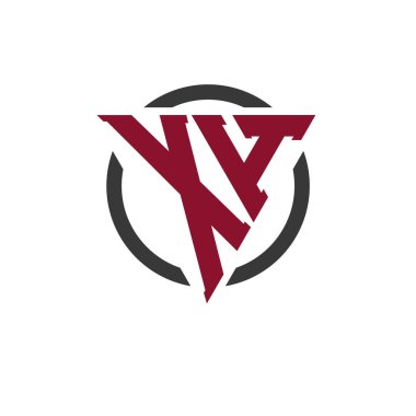 Kalın Üçgen Tasarımlı Dairesel Arkaplan XH Monogram Logosu. Profesyonel XH Harf Logosu Modern İşletme Markalaşması ve Şık Amblem Konsepti için Mükemmel