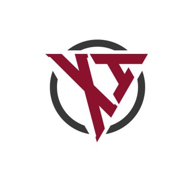 Kalın Üçgen Tasarımı ve Dairesel Arkaplan ile XI Monogram Logosu. Profesyonel XI Harf Logosu Modern İşletme Markalaşması ve Şık Amblem Konsepti için Mükemmel